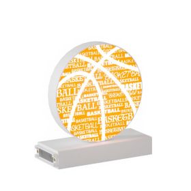 Magnetic LED Light Symbol, (Basket Ball) H5.3''