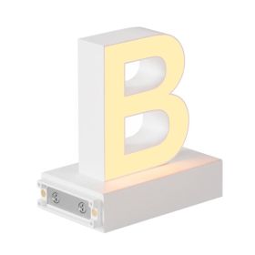 Magnetic LED Light Capital Letter, (B) H3.7" 3000K