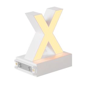 Magnetic LED Light Capital Letter, (X) H3.7" 3000K