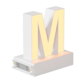 Magnetic LED Light Capital Letter, (M) H3.7" 3000K