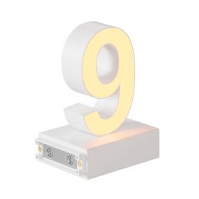 Magnetic LED Light Number, (9) H3.7" 3000K
