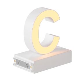 Magnetic LED Light Capital Letter, (C) H3.7" 3000K