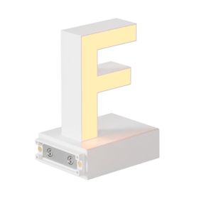 Magnetic LED Light Capital Letter, (F) H3.7" 3000K