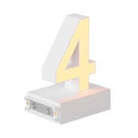 Magnetic LED Light Number, (4) H3.7" 3000K