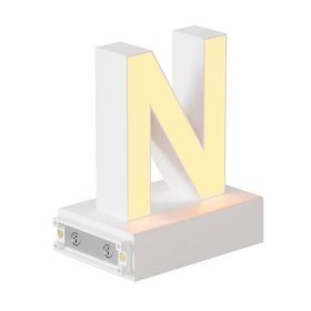 Magnetic LED Light Capital Letter, (N) H3.7" 3000K