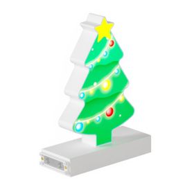 Magnetic LED Light Symbol, (Xmas Tree) H6.7''