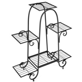 6-Tier Plant Stand with Adjustable Foot Pads