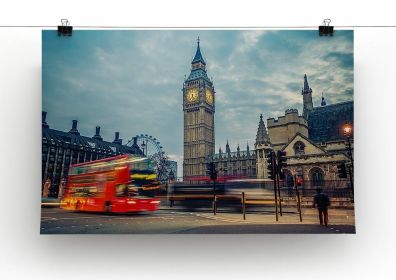 London at early morning Canvas Print or Poster (Type: Poster Print, size: Medium (16" x 12"))